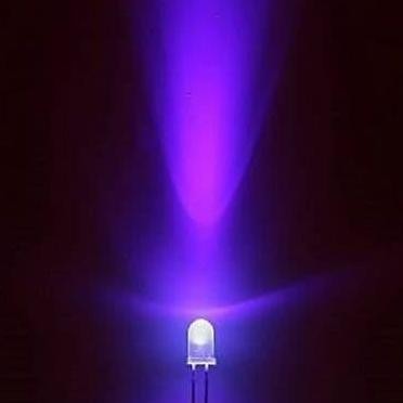 1000Pcs Led 5Mm Lampu Purple Ungu Uv 5 Mm