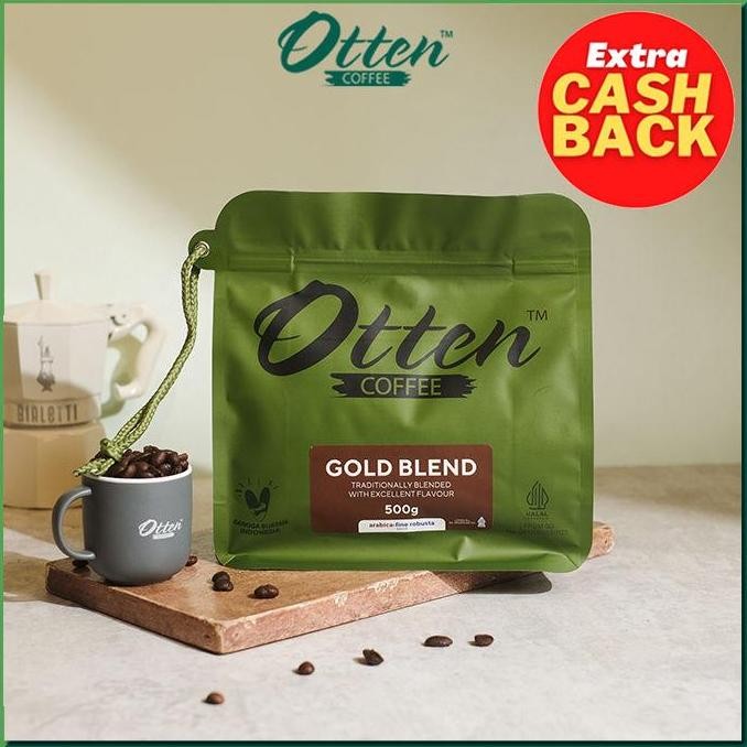 

Kopi Gold Blend - 500Gr - Commercial Blend - Biji / Bubuk Otten Coffee Roasted Beans