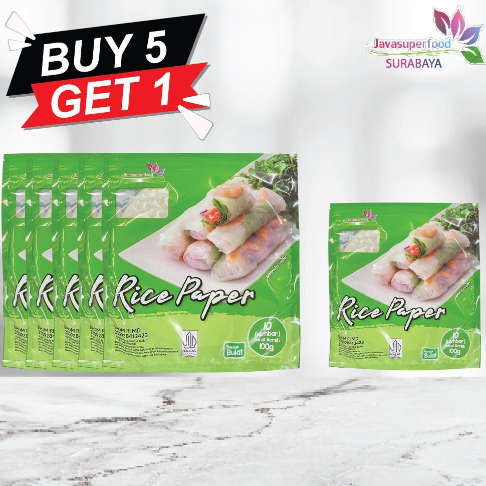 

Hot [Beli 5 Gratis 1] Banh Trang High Quality Rice Paper / Rice Paper / Kulit Lumpia Vietnam Rice Paper 100G / Rice Paper 100G Edf-62