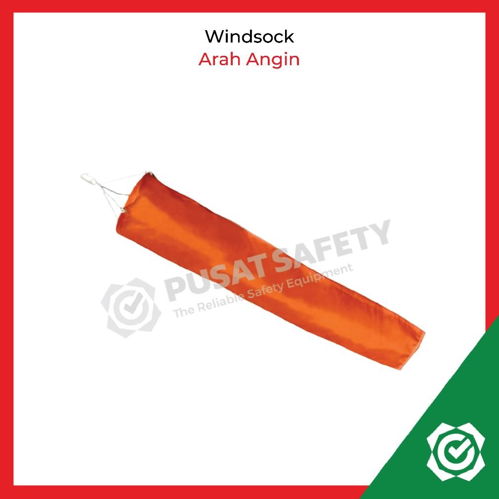 Windsock Petunjuk Arah Angin Orange Full