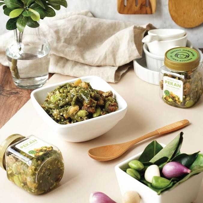 

Sambal Ijo Ikan Asin Pete PEKAN Non Petai 200G Makanan Sambel Hijau Pedas Gurih