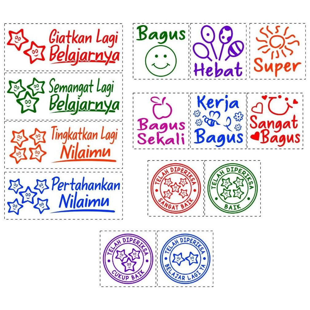 

Stempel Nilai Guru / Penilaian / Koreksi / Checked