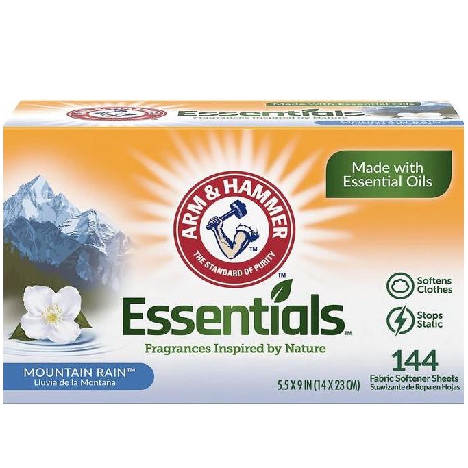 

Arm & Hammer Dryer Sheets - Mountain Rain - 144pcs / Laundry