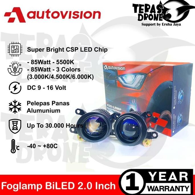 Biled Foglamp 2 inch Toyota Innova Reborn / Fortuner VRZ - Autovision Biled Foglamp 85 Watt