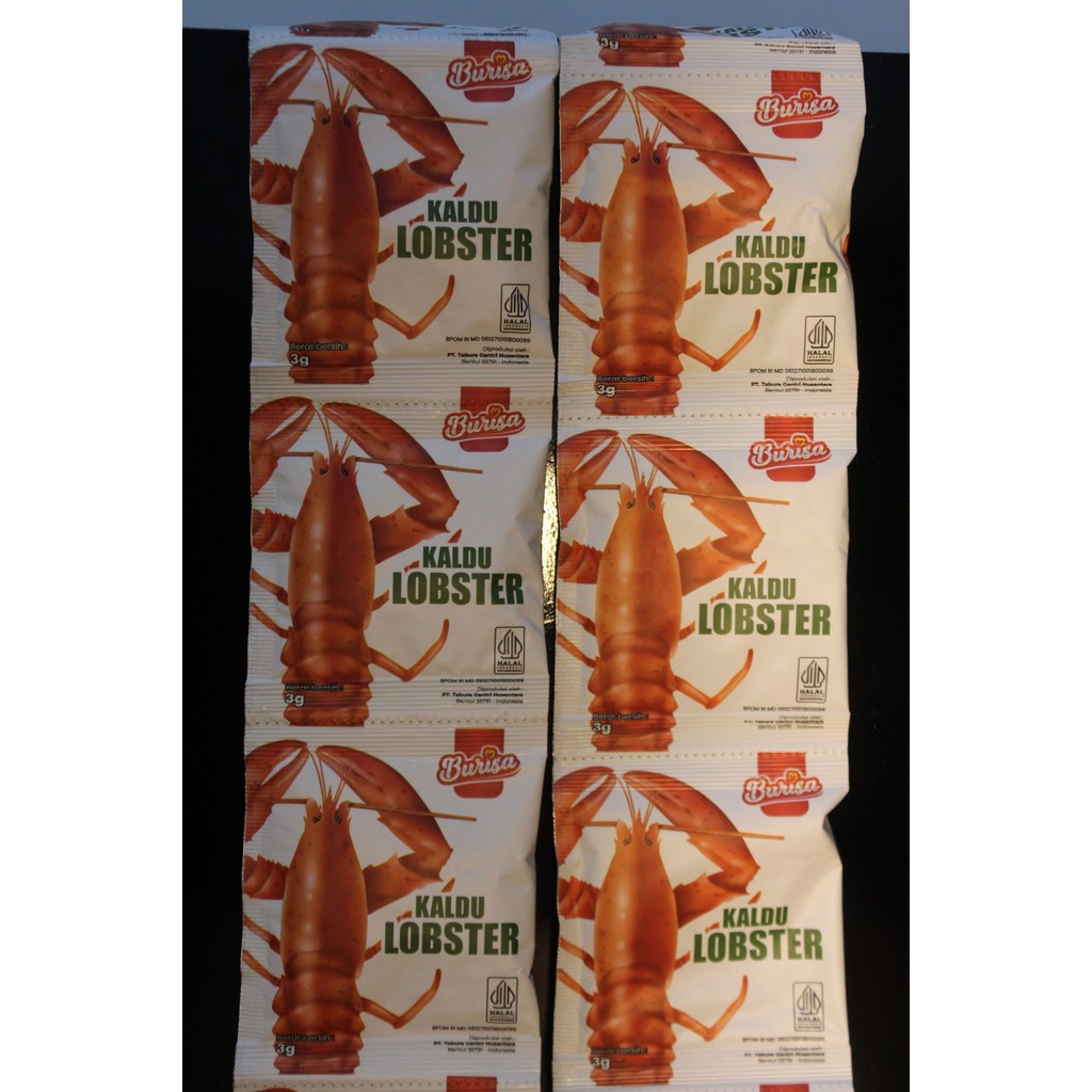 

Burisa Kaldu Lobster 4gr ( Renteng isi 12 pcs)