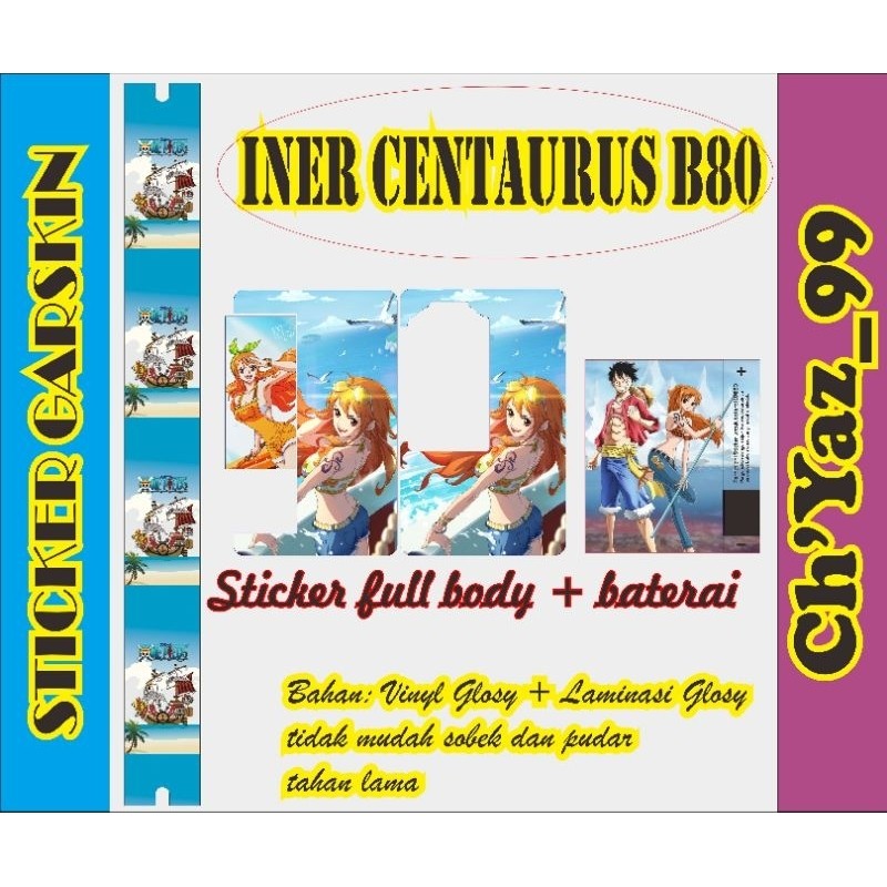 

*2Piece* Iner Cent4 B80 Ed One Piece Type E Garskin Stiker Casing Custom Bebas Dan Bayar Ditempat