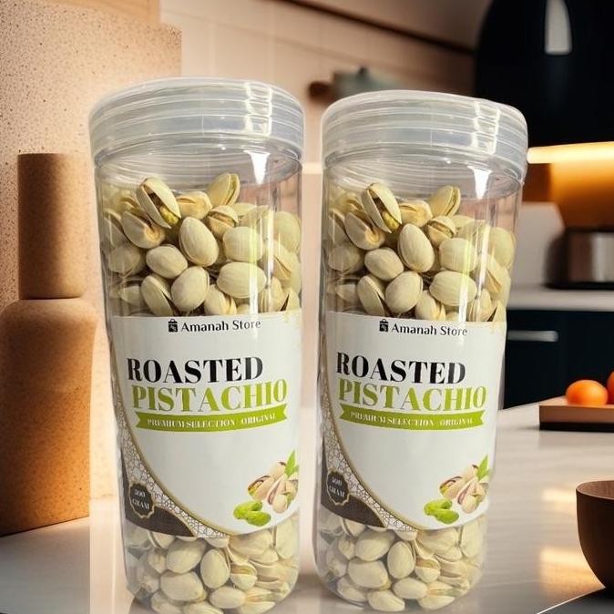 

Kacang Fustuk Pistachio Arab 500 Gram Toples - Camilan Snack Makanan Ringan - Cemilan Camilan