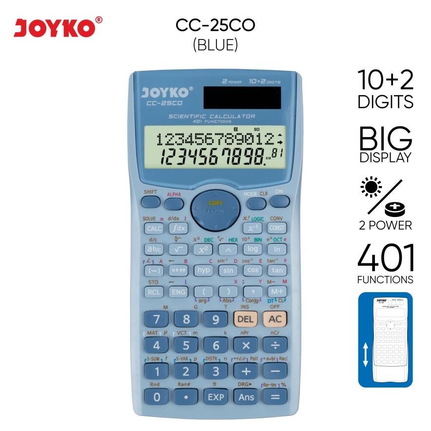

JOYKO CC-25CO ~ Kalkulator Sekolah Scientific Calculator Color CC25CO Kuliah