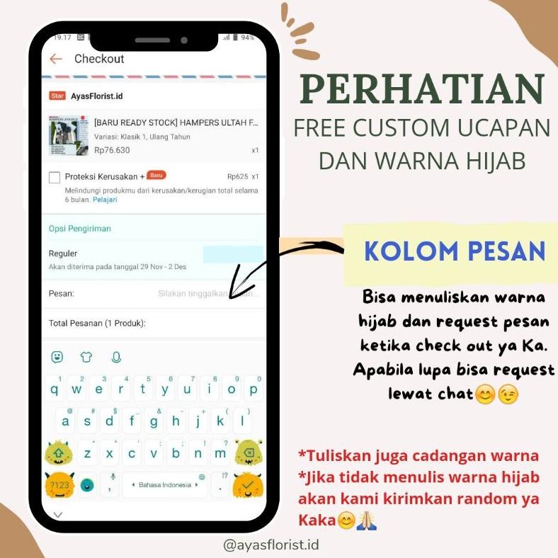 

Bisa Cod [Baru Ready Stock] Hampers Ultah Free Polaroid/ Kado Ultah/ Wisuda/ Hadiah Lengkap Dan Cantik Na-93