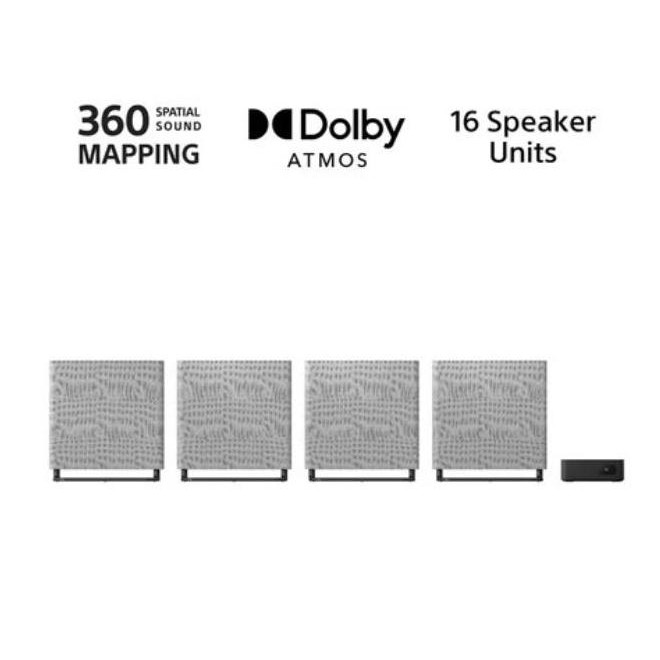 

SONY HT-A9M2 BRAVIA Theatre Quad Home Theatre System 360 Spatial Sound Mapping Dolby Atmos HT A9M2 Quad