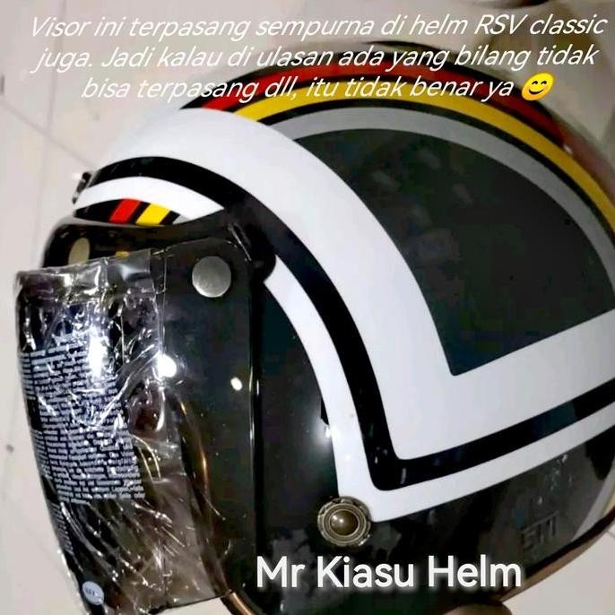 Visor Kaca Helm Bogo Venom Clear Bening Bullit Njs Retro Rsv Classic Hemat