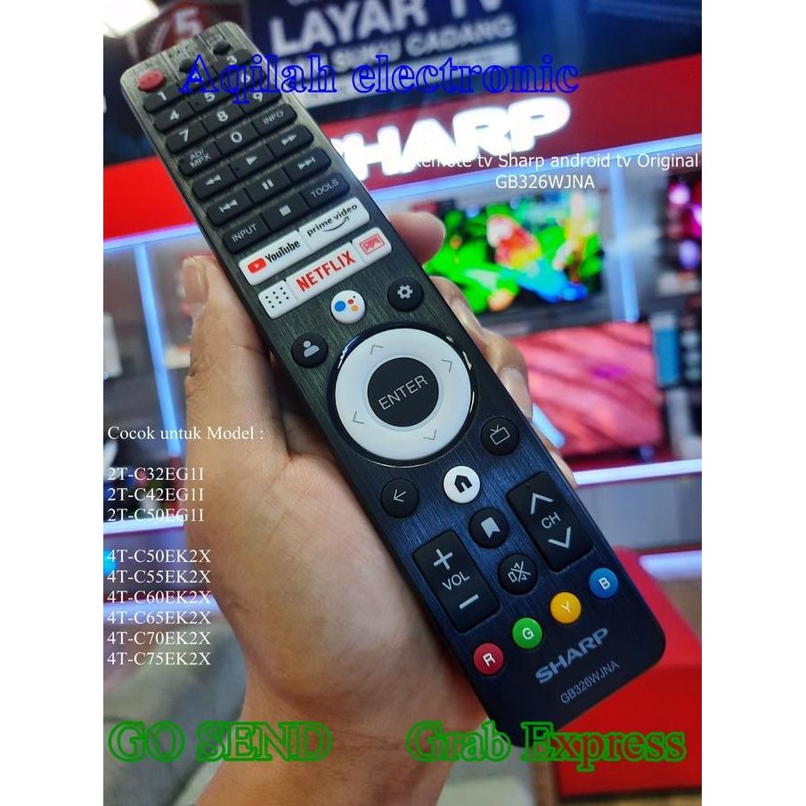 Remote tv Sharp Google tv Android tv Original GB326WJNA murah