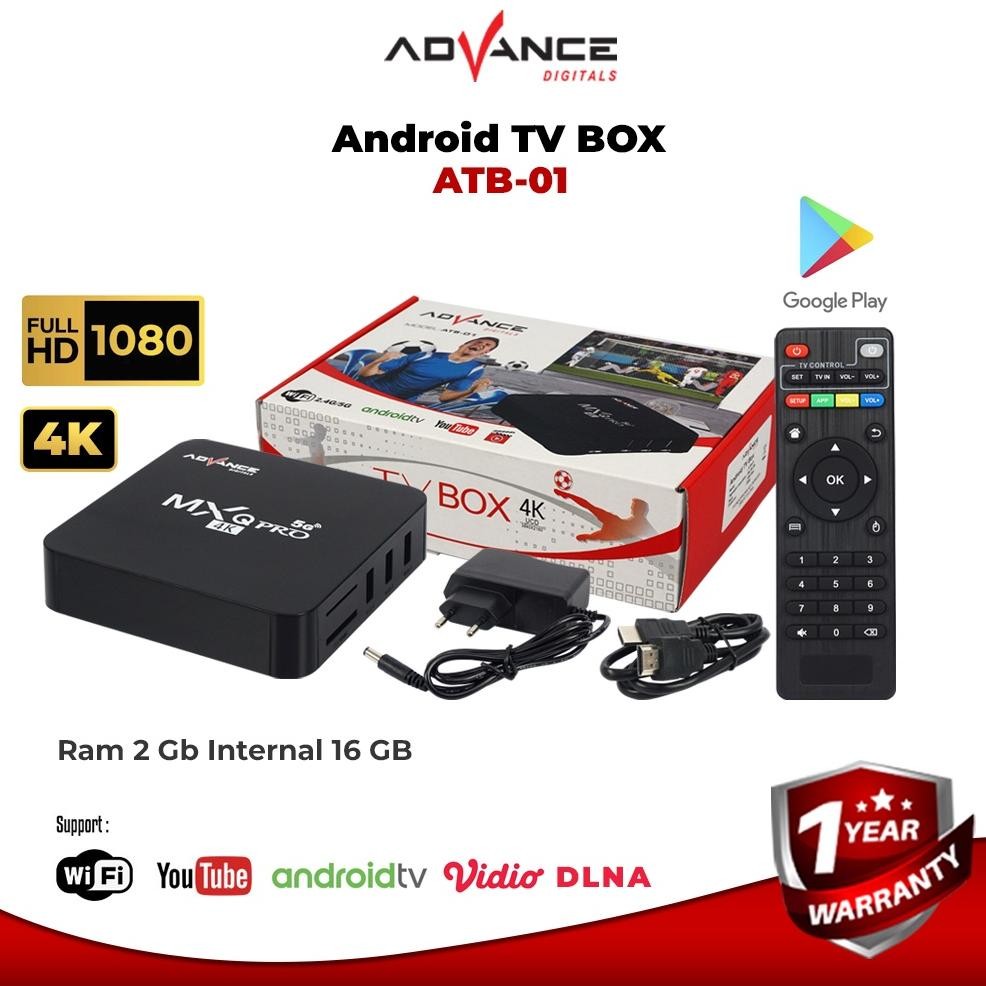 NEW Advance ATB-01 Android Tv Box Mxq Pro 4K Support Wifi 2+16Gb TV BOX Android [terbaik][terlaris]