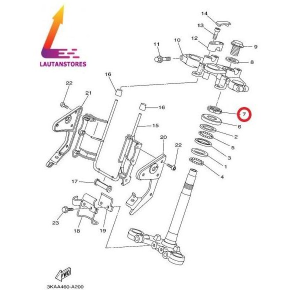 90179-25033 MUR KOMSTIR MX KING RX KING JUPITER Z VEGA MIO JUPITER MX