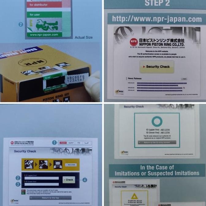 Ring Piston Mitsubishi 6D14 NPR Japan 100% asli