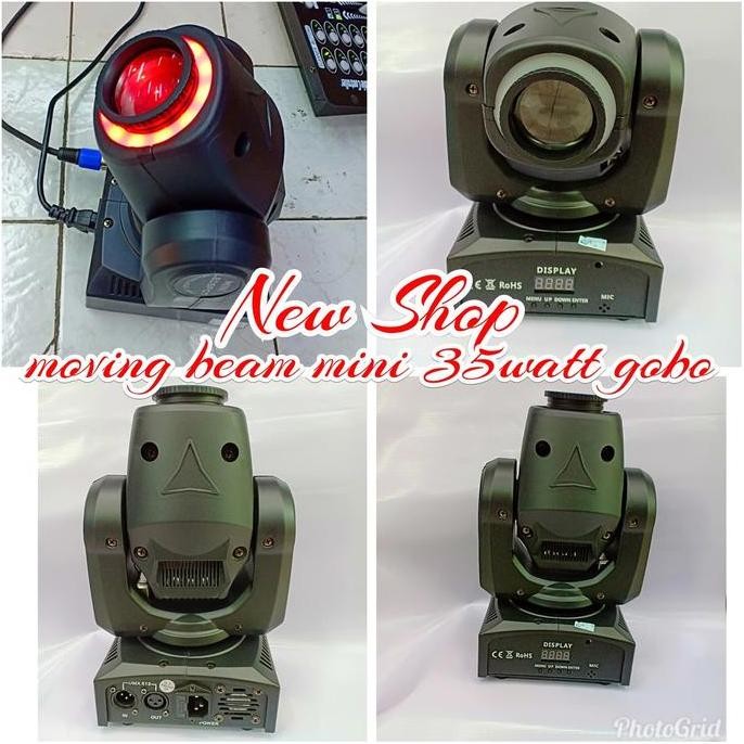 Moving Head Mini Beam Redsun 35Watt Gobo