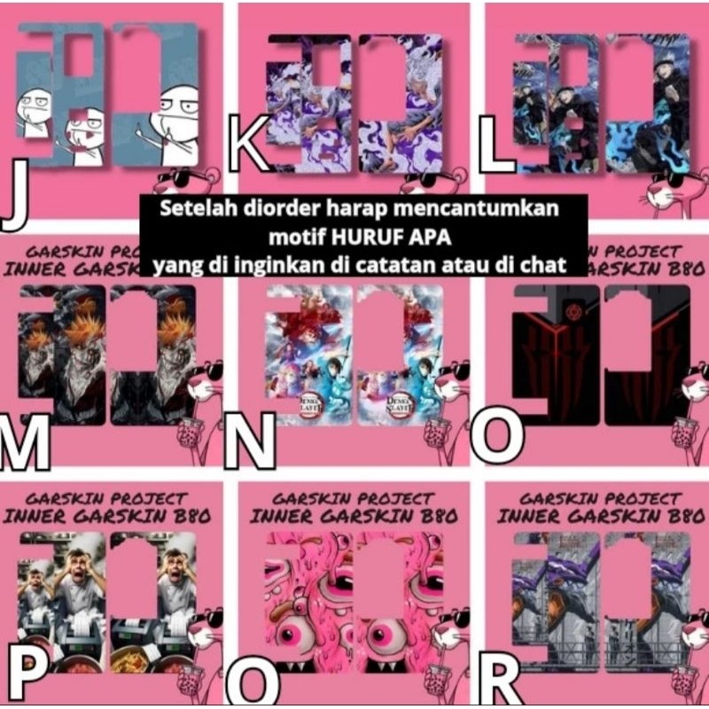 

*2Piece* Aicostore Stiker B80 Bodi 2 Garskin Stiker Casing Custom Bebas Dan Bayar Ditempat