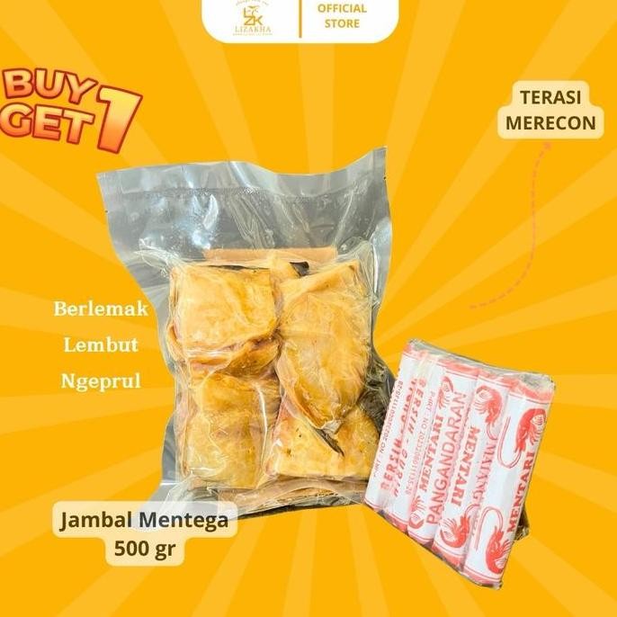 

[ 6.6 (BUY 1 GET 1 Terasi) Jambal roti mentega ngeprul 500gr (Basah&ngeprul) khas Pangandaran Ikan Asin