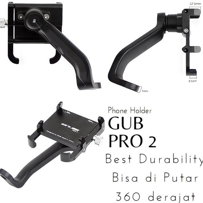 Holder Hp Phone Holder Motor Gub Pro 2 Dudukan Hp Motor Di Spion Kualitas Terbaik Harga Termurah