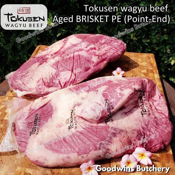 

Wagyu Beef Tokusen Brisket Pe (Point-End) Marbling Mbs-5 Aged-Chilled Daging Sapi Sandung Lamur Whole Cuts