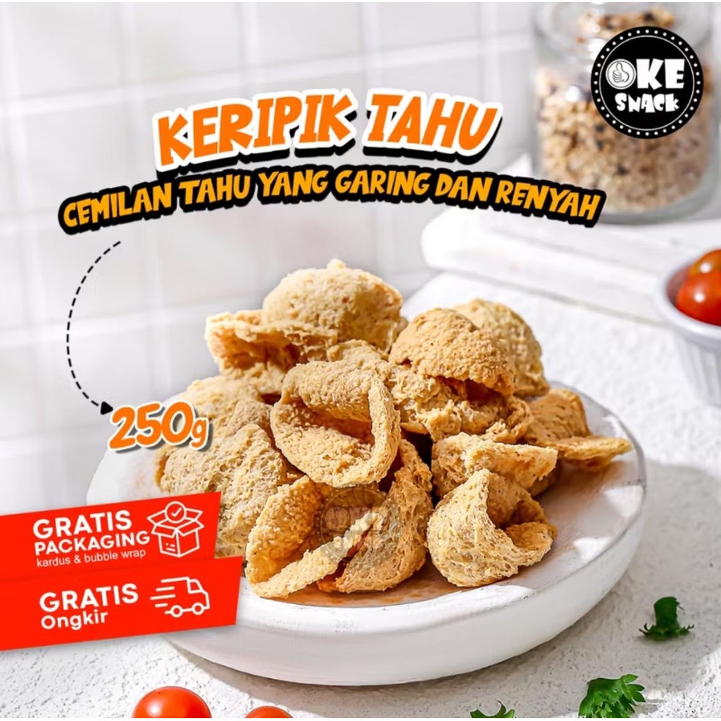 

Keripik Tahu Original | Keripik Tahu - 250g