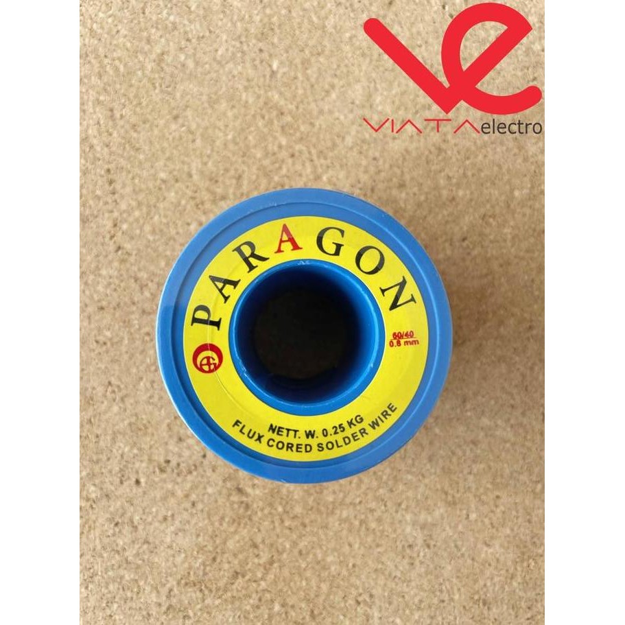 TIMAH SOLDER PARAGON 1/4KG 0,25KG 60/40 0,8MM KAWAT TENOL TIMAH SOLDER ORIGINAL DAN TERPERCAYA
