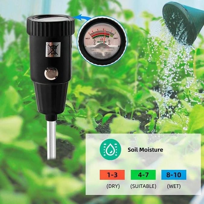 KONGDO PH TANAH - SOIL PH VT 05 - SOIL MOISTURE ALAT PENGUKUR PH TANAH ALAT PENGGUKUR TANAH 2 IN 1 P