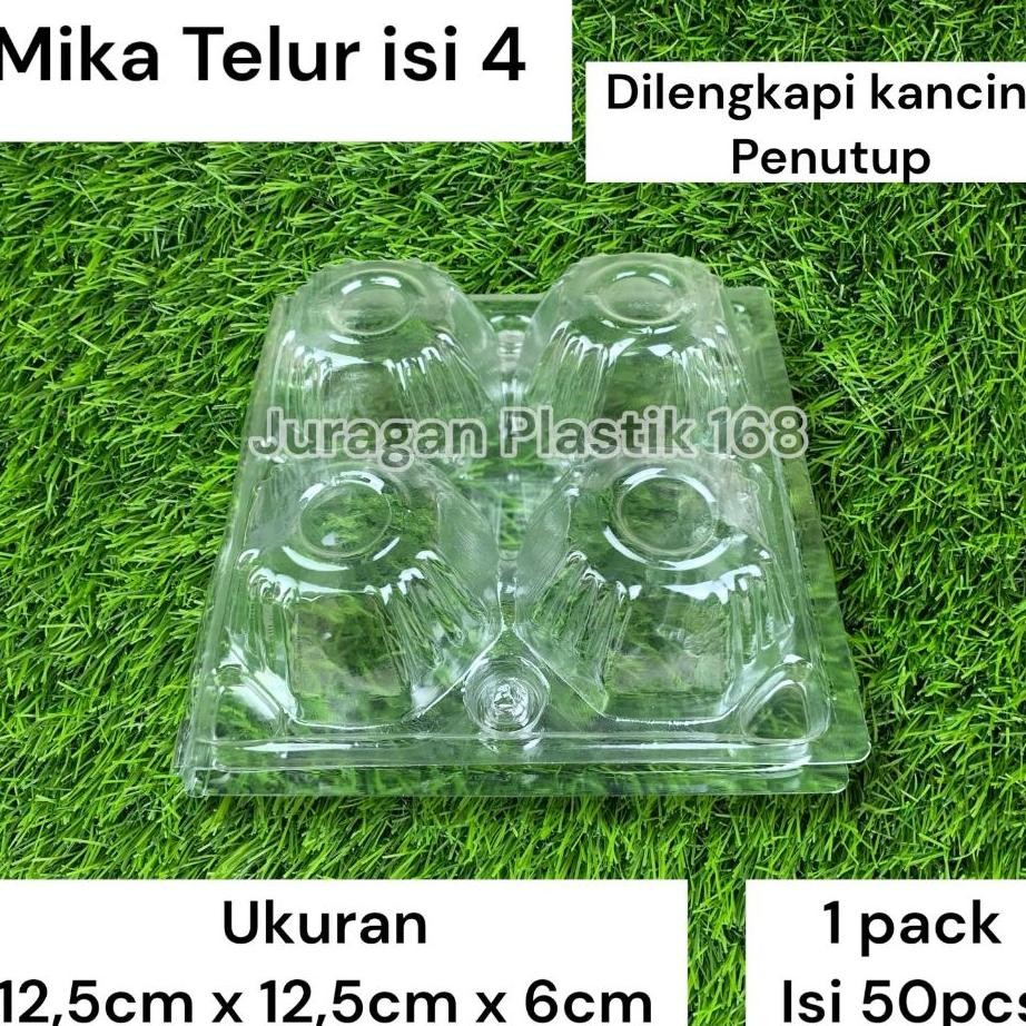 

Isi 50 Mika Telur Bebek Isi 4 Butir Ada Pengunci Tray Egg