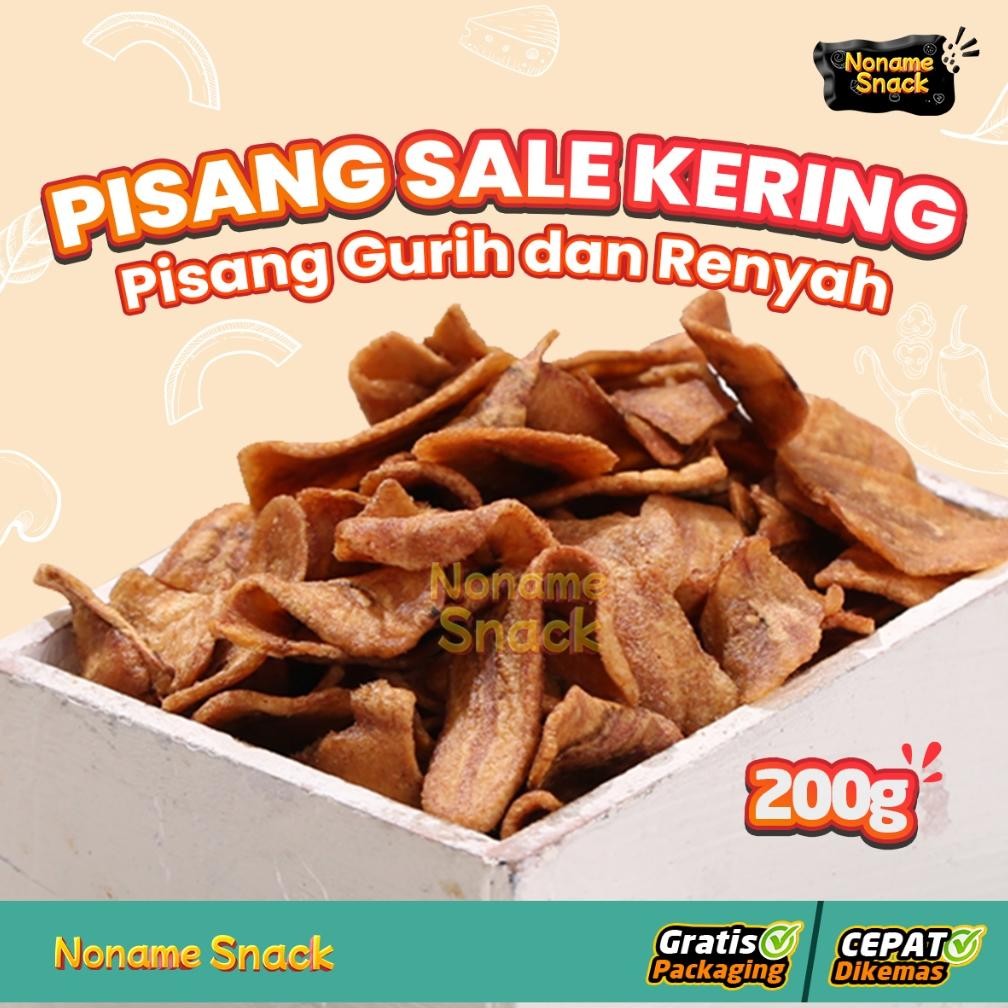 Noname Snack - Pisang Sale Kering Cemilan Manis Grosir 200G