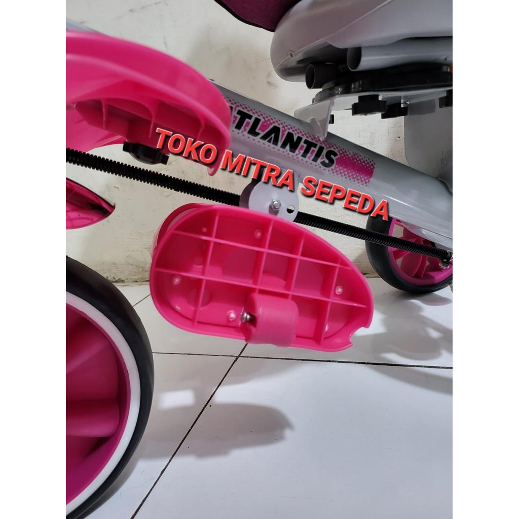 Stroler Bayi Atlantis AT-25 Ada Tudungnya Sepeda Roda Tiga Anak AT25 Kereta Dorong Anak