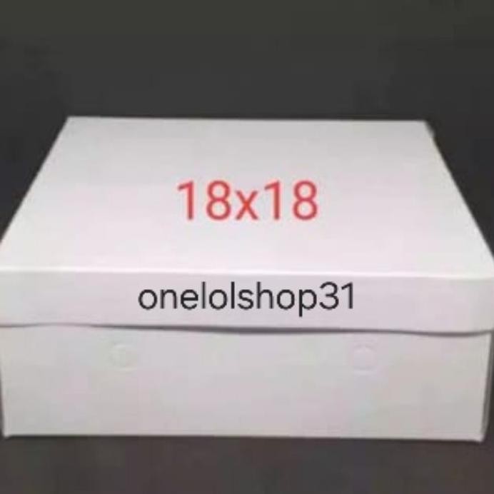 Isi 50Pcs Dus Tps Nasi Kotak Polos Dus Nasi 18X18 400Gram