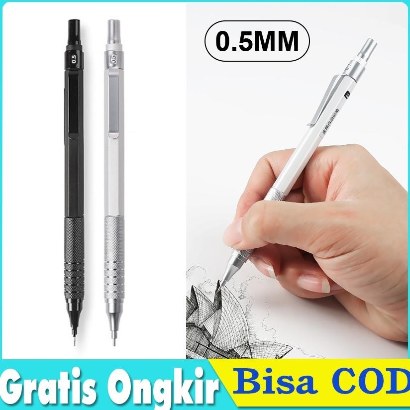 

Pensil Mekanik 0.5mm Pusat Gravitasi Rendah Gambar Logam Pensil Khusus Kantor Sekolah Tulis Perlengkapan Seni DiM