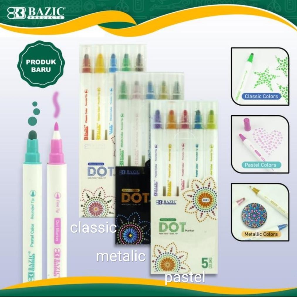 

dot dot spidol marker bazic untuk di kertas saja DiM