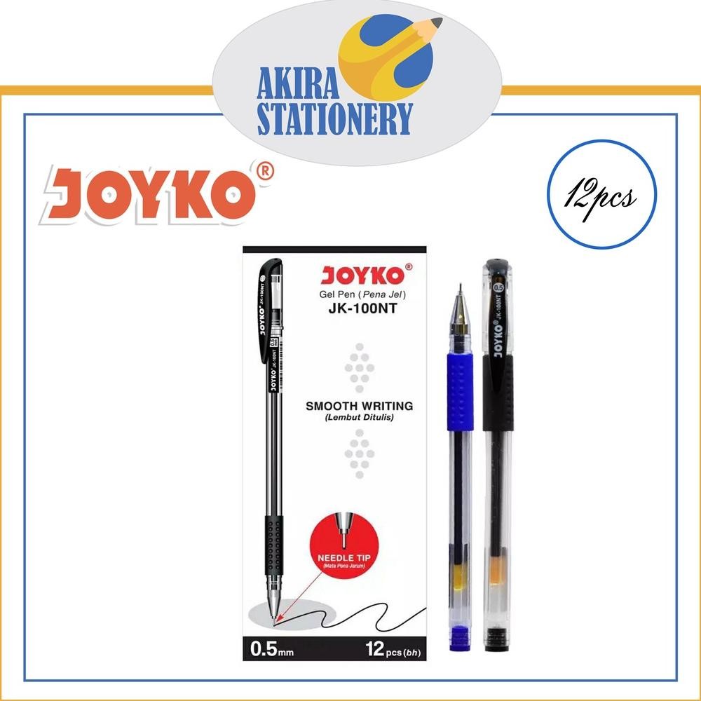 

Pulpen JOYKO JK 100 Gel Warna 0.5 mm / Pen Gel JK-100 Black 05mm / Jk 100 NT Needle Tip BallPoint Cair / Jk-100NTBallpen Cabut PAK ( 12 PCS ) DiM