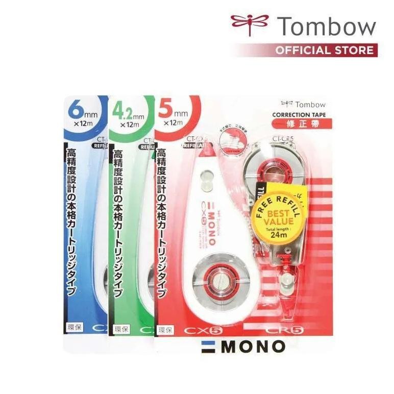 

Correction Tape Tombow CT-CX4CR4 / CT-CX5CR5 / CT-CX6CR6 ORI DiM