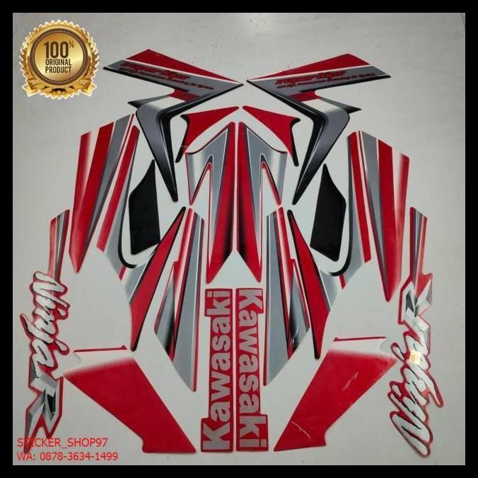 GRATIS ONGKIR (ORI) STRIPING KAWASAKI NINJA R 2010 2011 MERAH BERKUALITAS ORIGINAL 