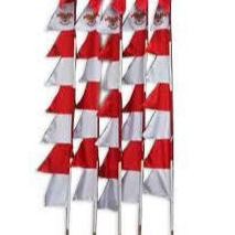 Grosir (20 Pcs) Grosir Umbul Umbul Warna Warni Bendera Merah Putih