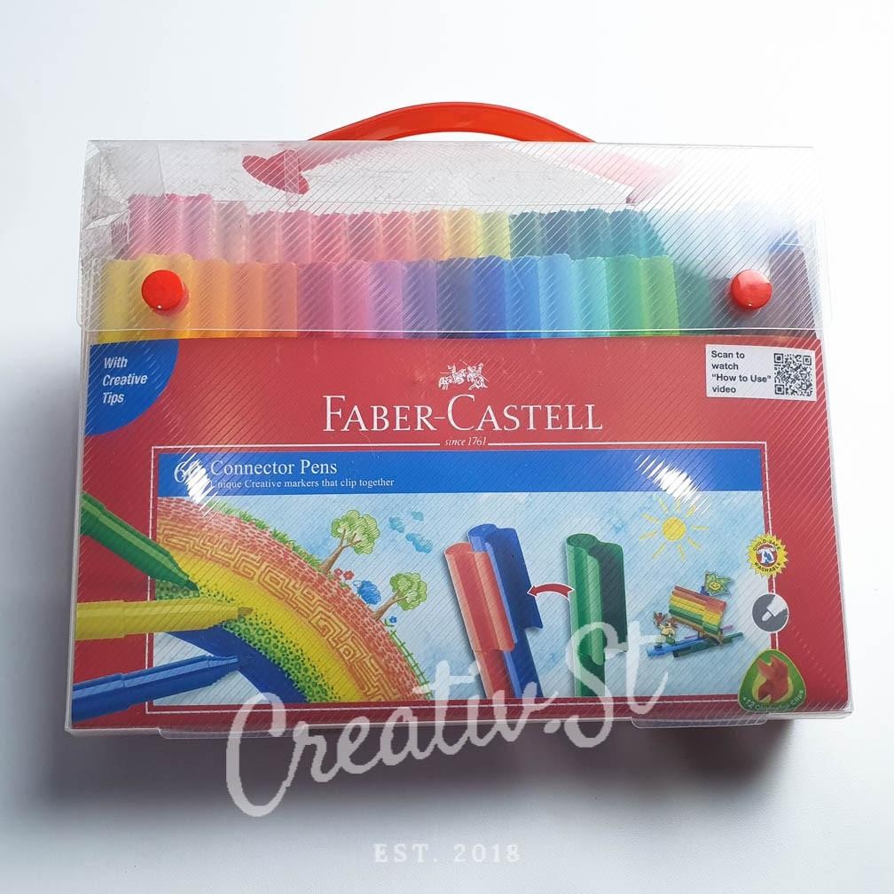

FABER CASTELL Connector Pen 60 Warna Spidol Warna Pulpen Warna DiM