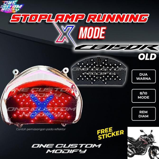 Lampu Stoplamp Running CB150R Old Auto Manual Variasi Custom 2 Warna