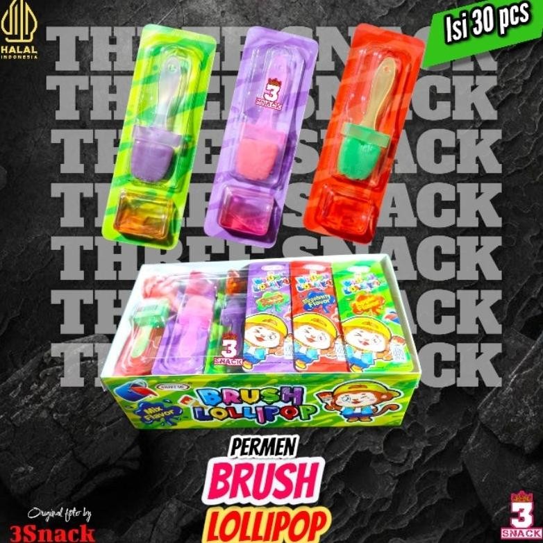 

1 Box Permen Brush Lollipop Isi 30 Pcs