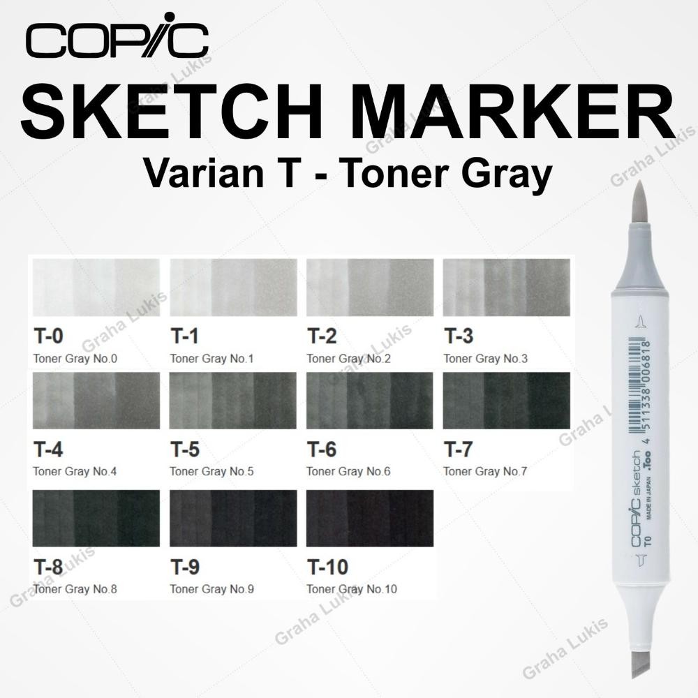 

COPIC SKETCH MARKER VARIAN T - TONER GRAY DiM