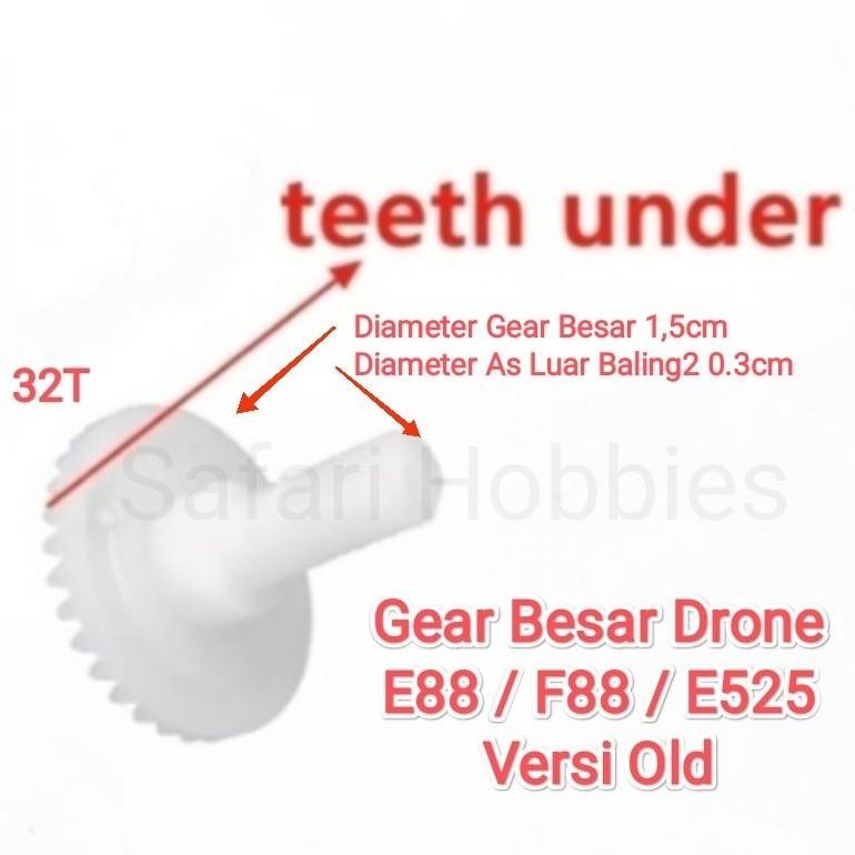 Promo Gear Besar Drone E88 / F88 / Ls-E525 Gear Kecil