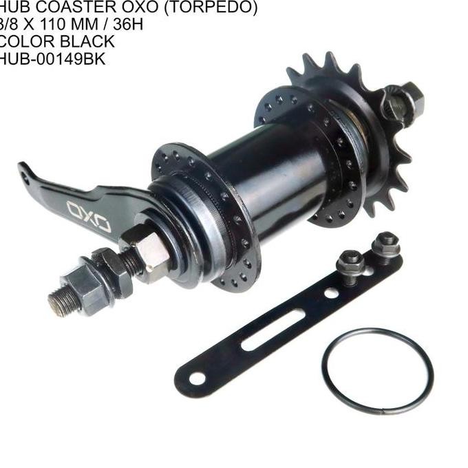 Freehub Torpedo Coaster Brake 32H / 36H Fixie BMX OXO Gear 16T - Rem Belakang Sepeda