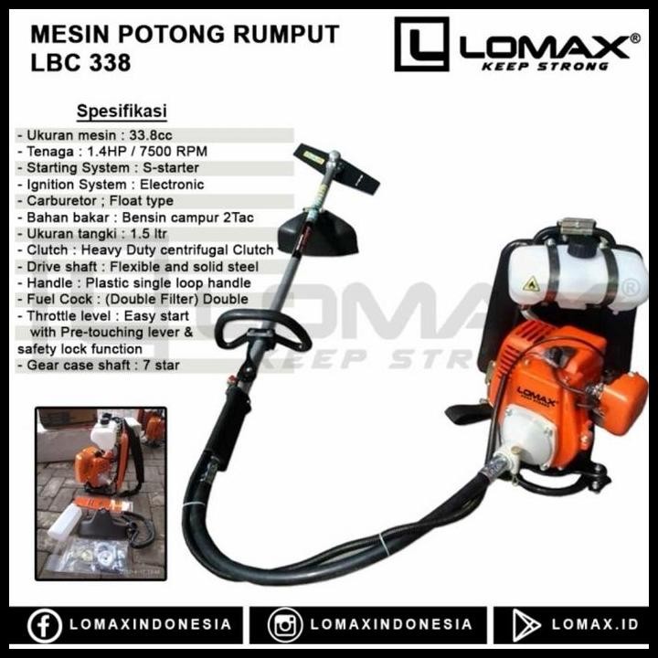 BEST DEAL MESIN POTONG RUMPUT 2 TAK WESTCO LOMAX PEMOTONG RUMPUT BRUSH CUTTER 