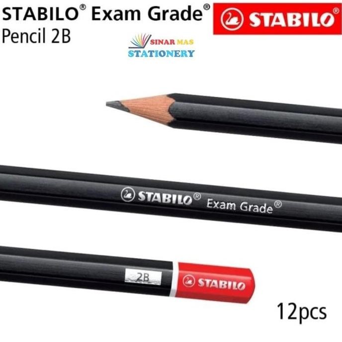 

Pensil 2B Stabilo Exam Grade / Pensil Kayu Hitam Ujian UNBK ( 12 pcs ) murah