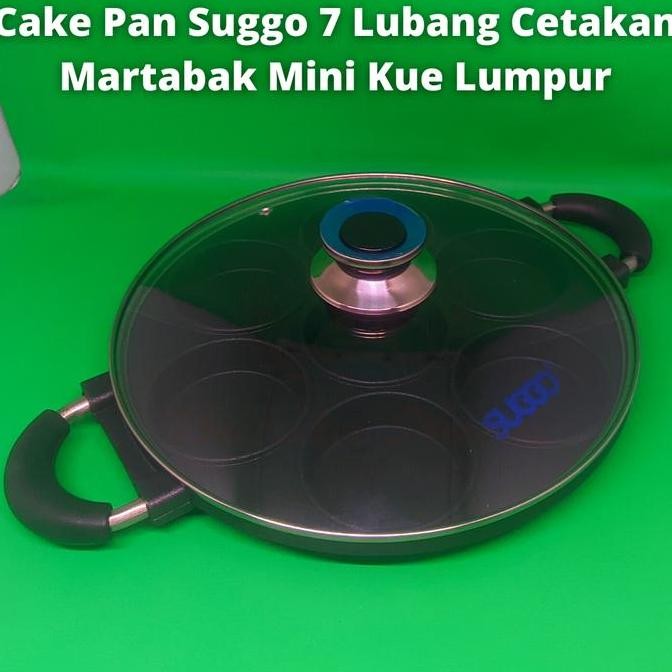 Cake Pan Suggo 7 Lubang Cetakan Martabak Mini Kue Lumpur