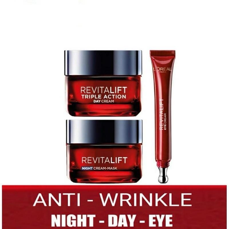 Revitalift X3 Triple Action | Day Night | Eye Cream - Triple Revitalift Day & Night Cream New Best Q