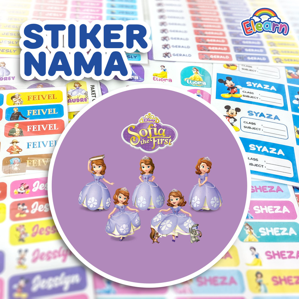 

Sticker Nama Anak Lucu/ Sticker Nama Unik/ Sticker Nama Custom Sofia The First (SOF-01)