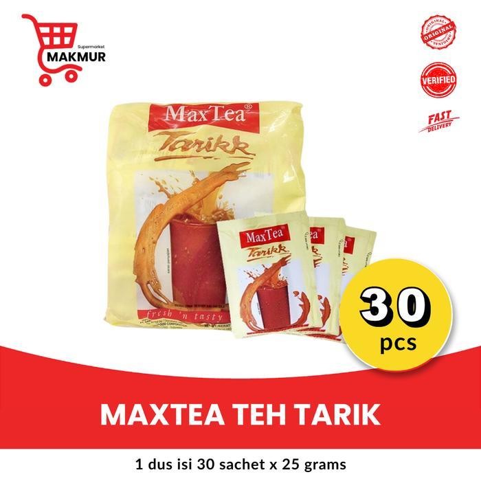 

Max Tea Teh Tarik Isi 30 / 50 Sachet X 25 Gram Minuman Serbuk Teh Instan Nikmat Panas Atau Dingin 100% Original Berkualitas
