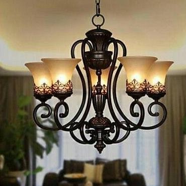 Lampu Hias Gantung Klasik Vintage 305/5 Bk